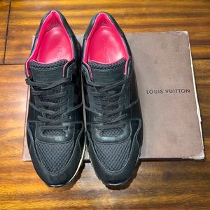 Louis Vuitton Run Away Sneakers Black/Pink MENS LV SIZE 10.